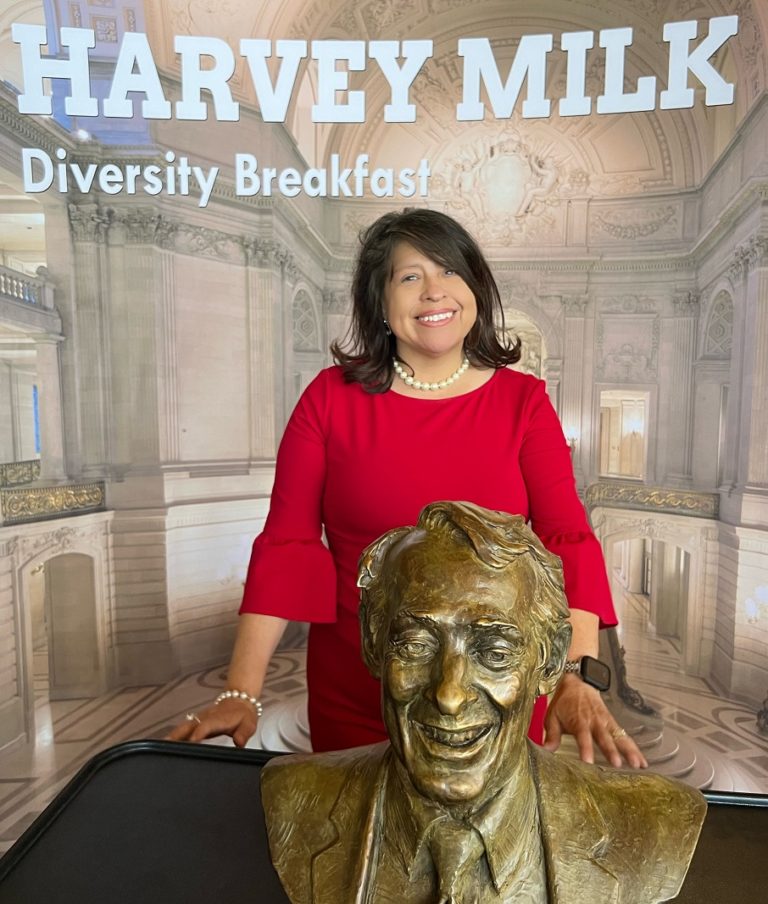 Mary Jane Sanchez Attends the Harvey Milk Diversity Breakfast