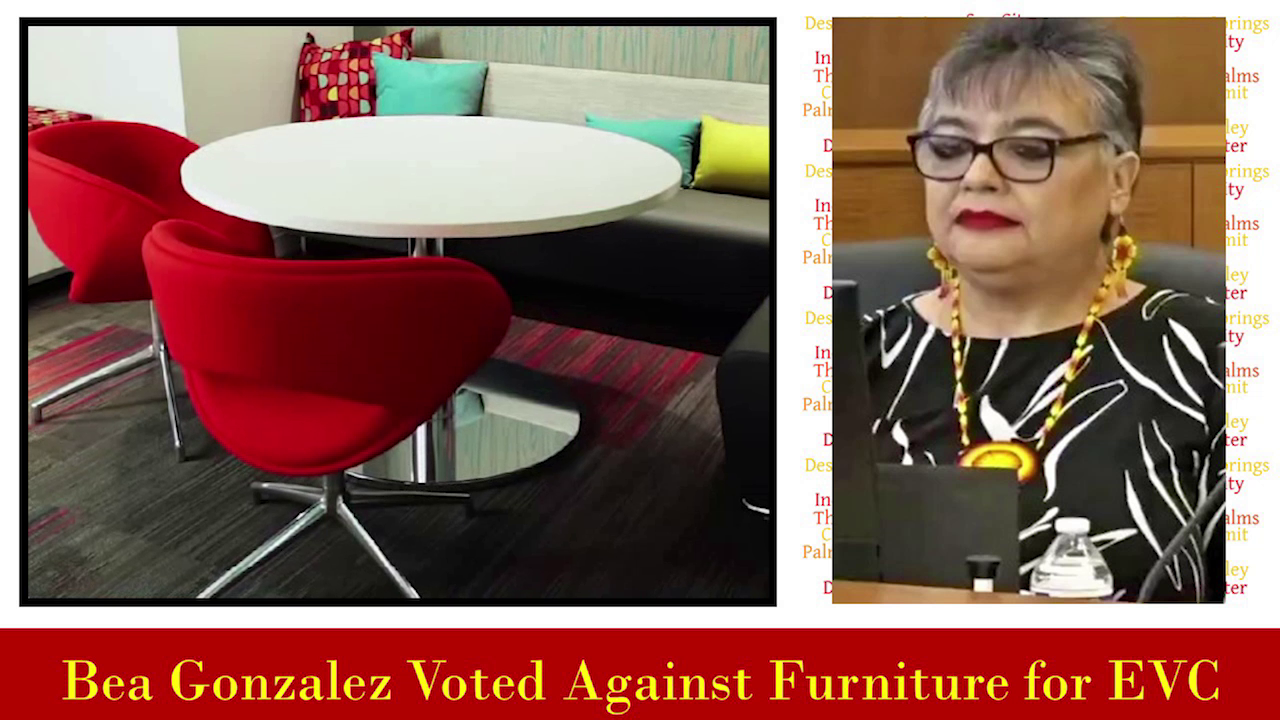 Bea Gonzalez Voted Against Furniture to Open East Valley Campus in Indio