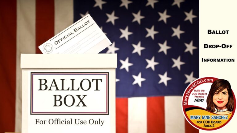 Ballot Drop-off Info